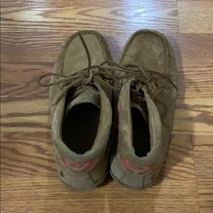 UGG lace tie moccasin booties